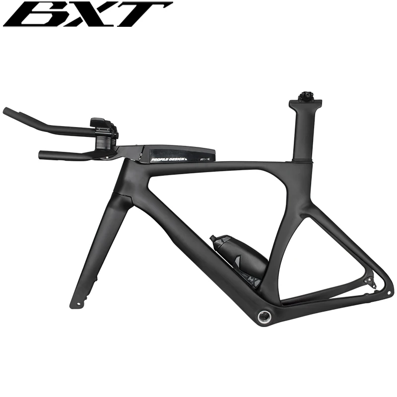 CarbonTTBikeFrameSetTimeTrialRoadBicycleFrameDiscBrakeFull
