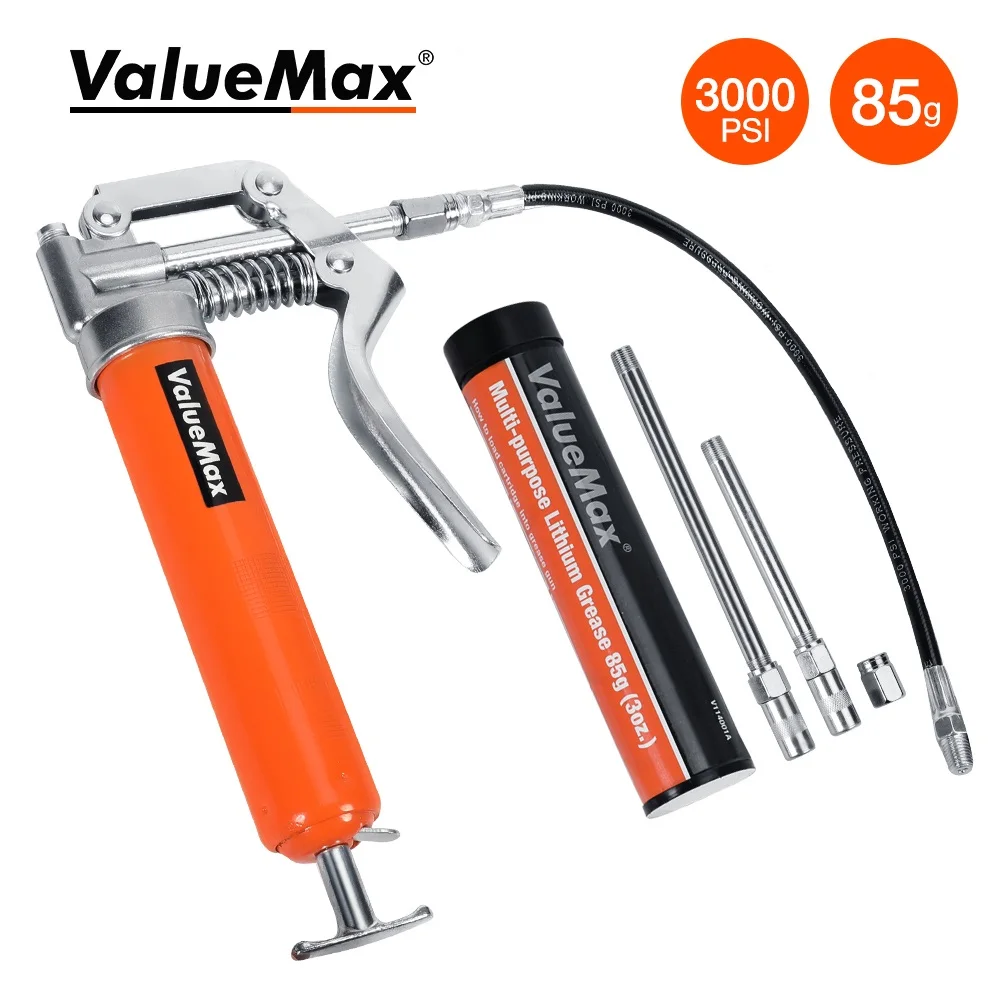 3000PSI Grease Gun Mini Pistol Grip Gun Set Lubrication Oil Syringe For Oil And Car Lubrication Trucks Car Refueling Tool
