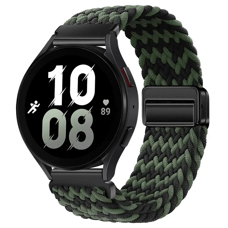 Nylon Braided Loop Strap with Magnetic Buckle - 22mm