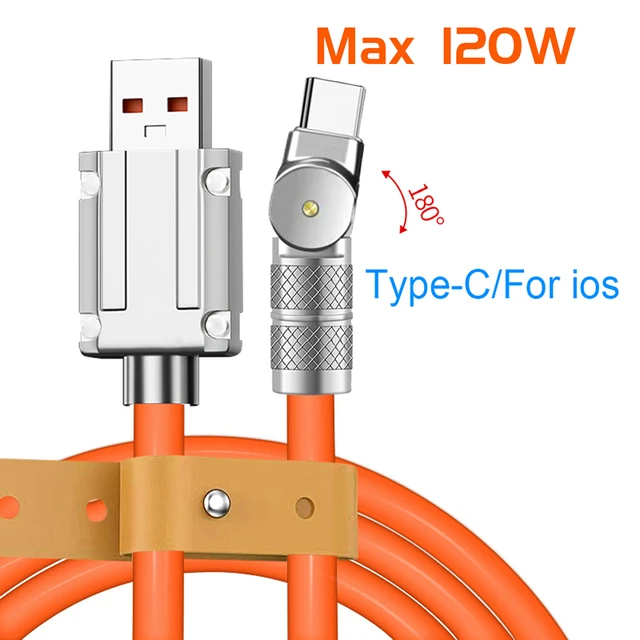 Câble de charge rapide Snap120 W, 3 en 1, 2 en 1, pour iPhone 14, Micro  USB, Type-C, 8 broches, Huawei, Samsung, Xiaomi - AliExpress