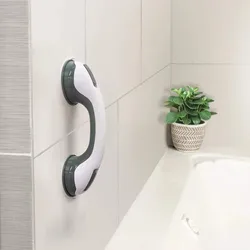 Shower Handle Grab Bars with Ultra Grip Dual Locking Suction Cups - Enhanced Anti - Slip Safety Support (1 pack)