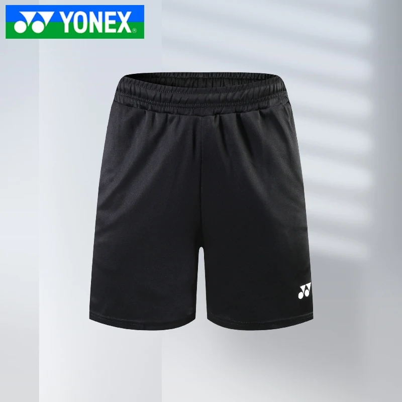 YONEX men's and women's black breathable quick drying badminton jacket men's bottom shorts casual sports shorts badminton shorts