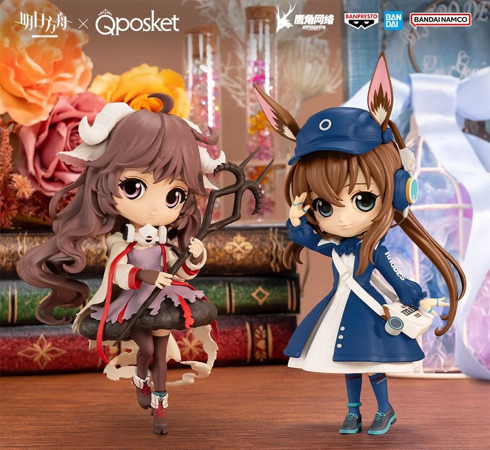 

Bandai Original 13Cm Qposket Amiya Action Figure Arknights Toys For Kids Gift Collectible Model Ornaments