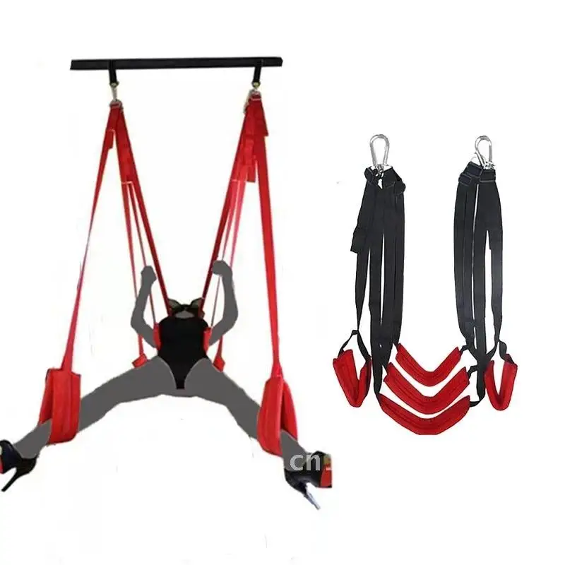Door Hanging Sex Swing with Seat Sexy Pose BDSM Bondage Love Sling Alternative Flirting Adult Products Sex Toys for Couples Two