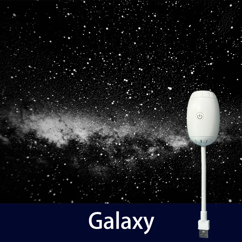 USB Car Star Atmosphere Projector Light HD Focusing Starry Sky Projection Lamp for Car Interior Bedroom Living Room Party Decor
