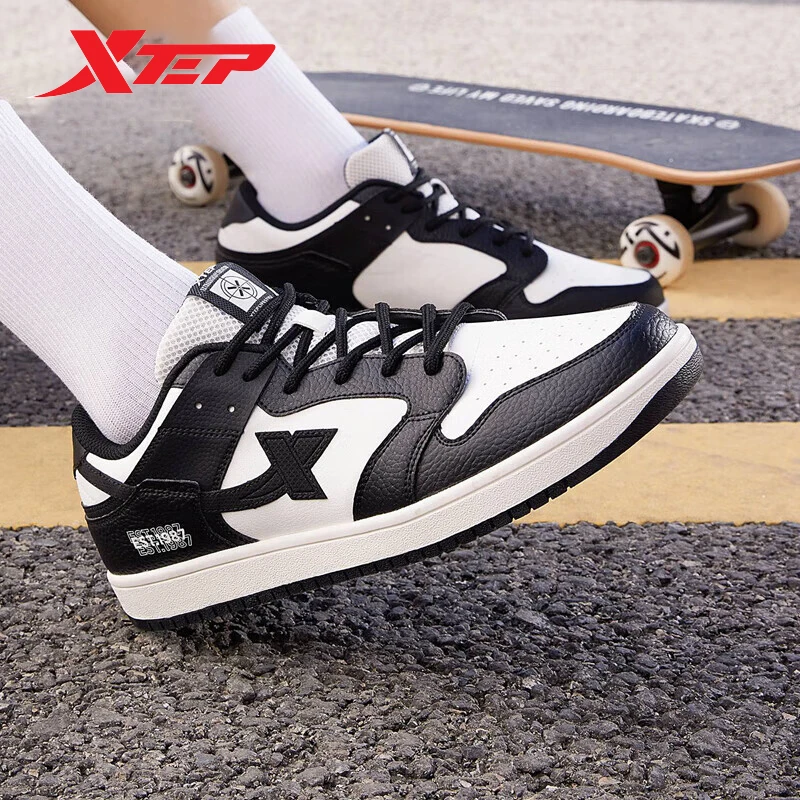 XtepSkateboardingShoesMen2023NewRetroFashionMensSportsShoes