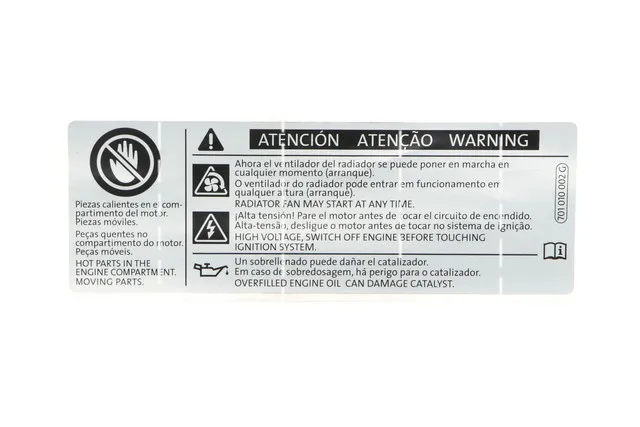 Auto Modified Paste Quality Thick Car 701010002G Warning Label Sticker Adhesive 1 pcs warning vehicle caution wide right turns car sticker funny colorful auto automobile decals 13 18cm