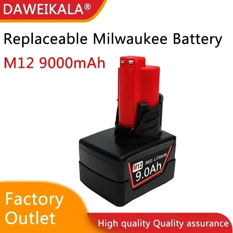 Batterie Aste De 12V 138 Milwaukee M12 Xc, Herramientas Inalámbricas, 48-11-2402, 48-11-2411, 48-11-2401, 48-11-Mil-12A-Li,