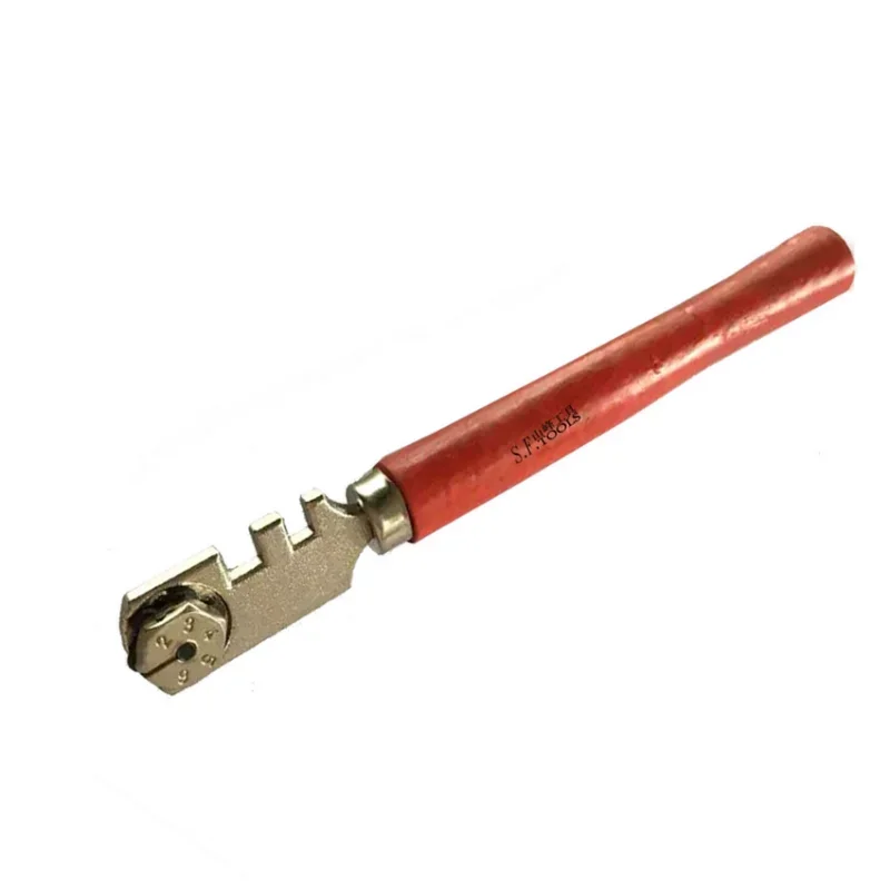 

Glass Cutter Diamond Cutter Head Multifunctional Six-Wheel Glass Cutter Head 130mm Hand-Held Tile cutting Tools Portable 1pcs