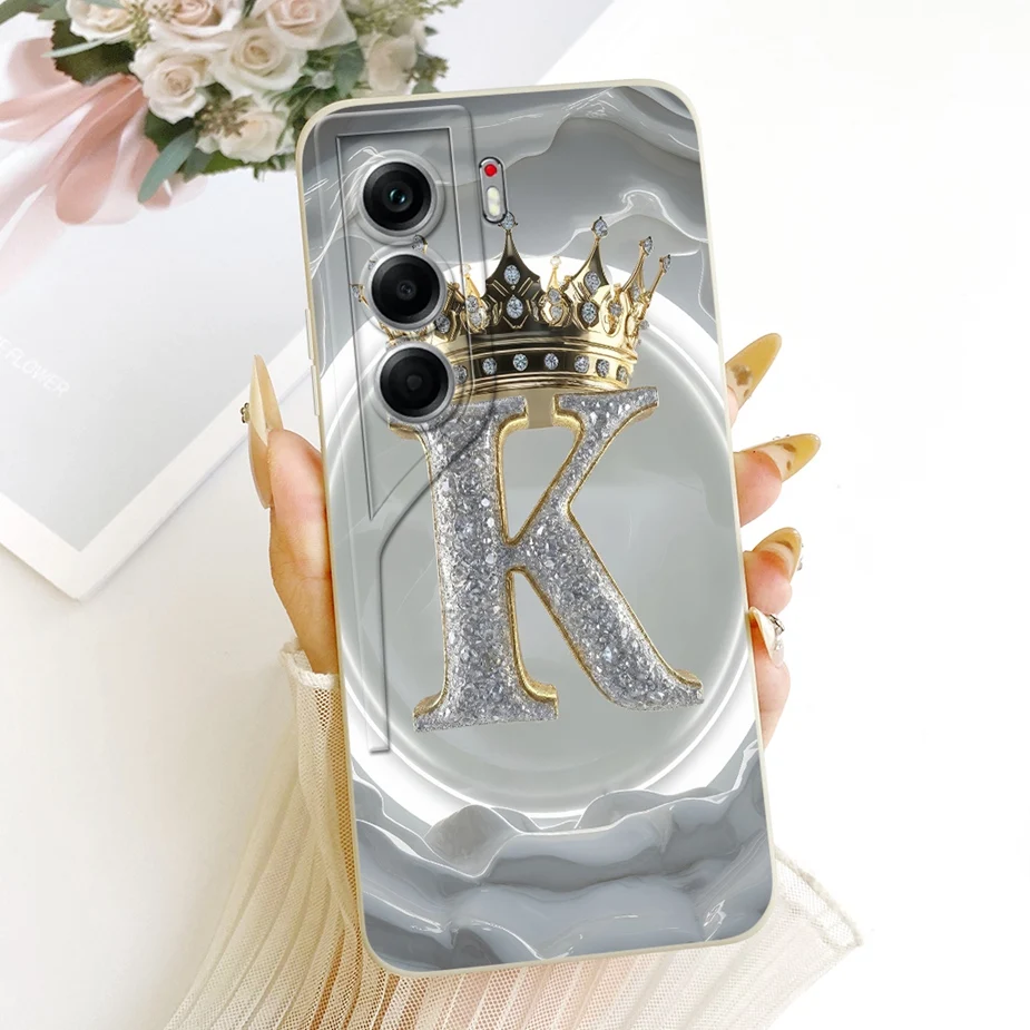 Cute Letters Soft TPU Phone Case - Stylish Protective Cover