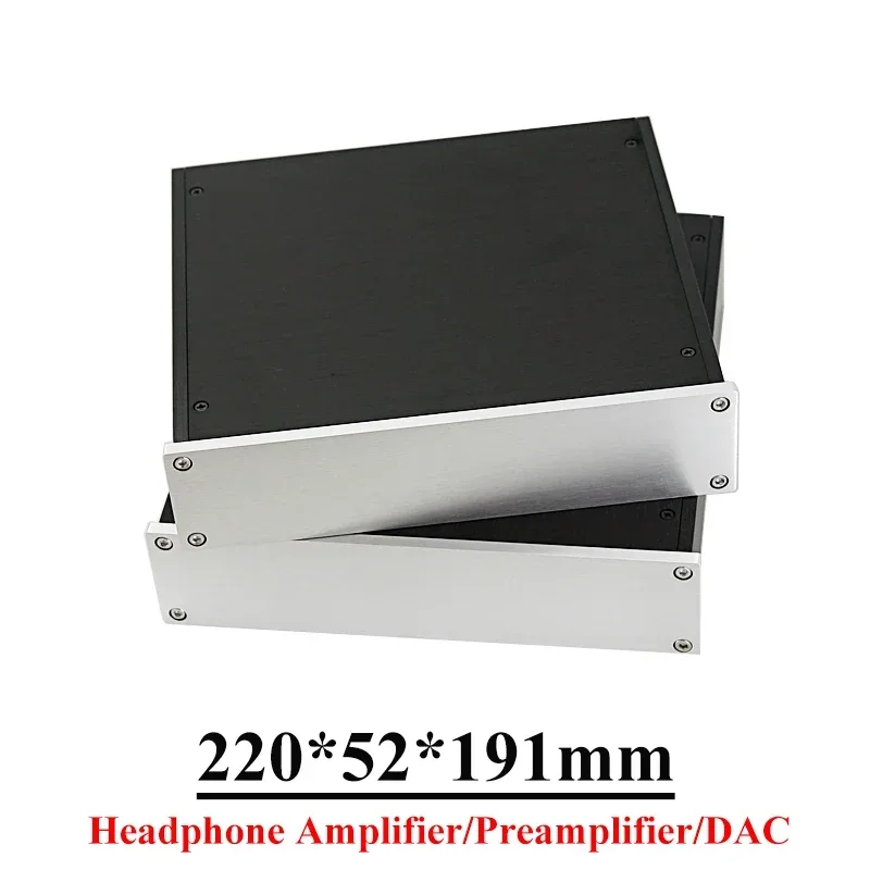 

220*52*191mm All Aluminum Headphone Amplifier Case DAC Preamplifier Enclosure Diy Audio Accessories