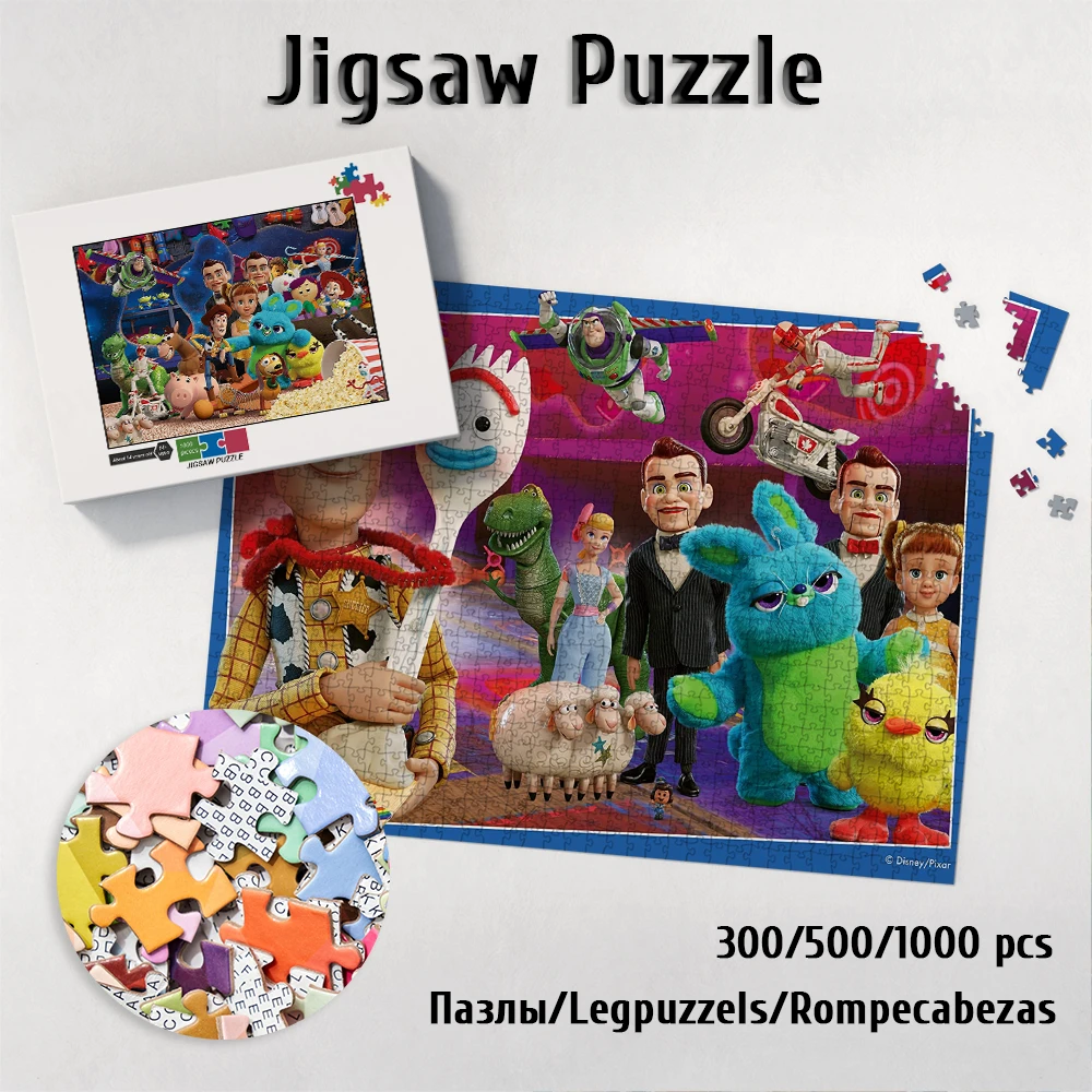 Disney Pixar Large Adult Jigsaw Classical Movie Cartoon Games and Puzzles Toy Story Learning Education Toys for Kids Adults Gift