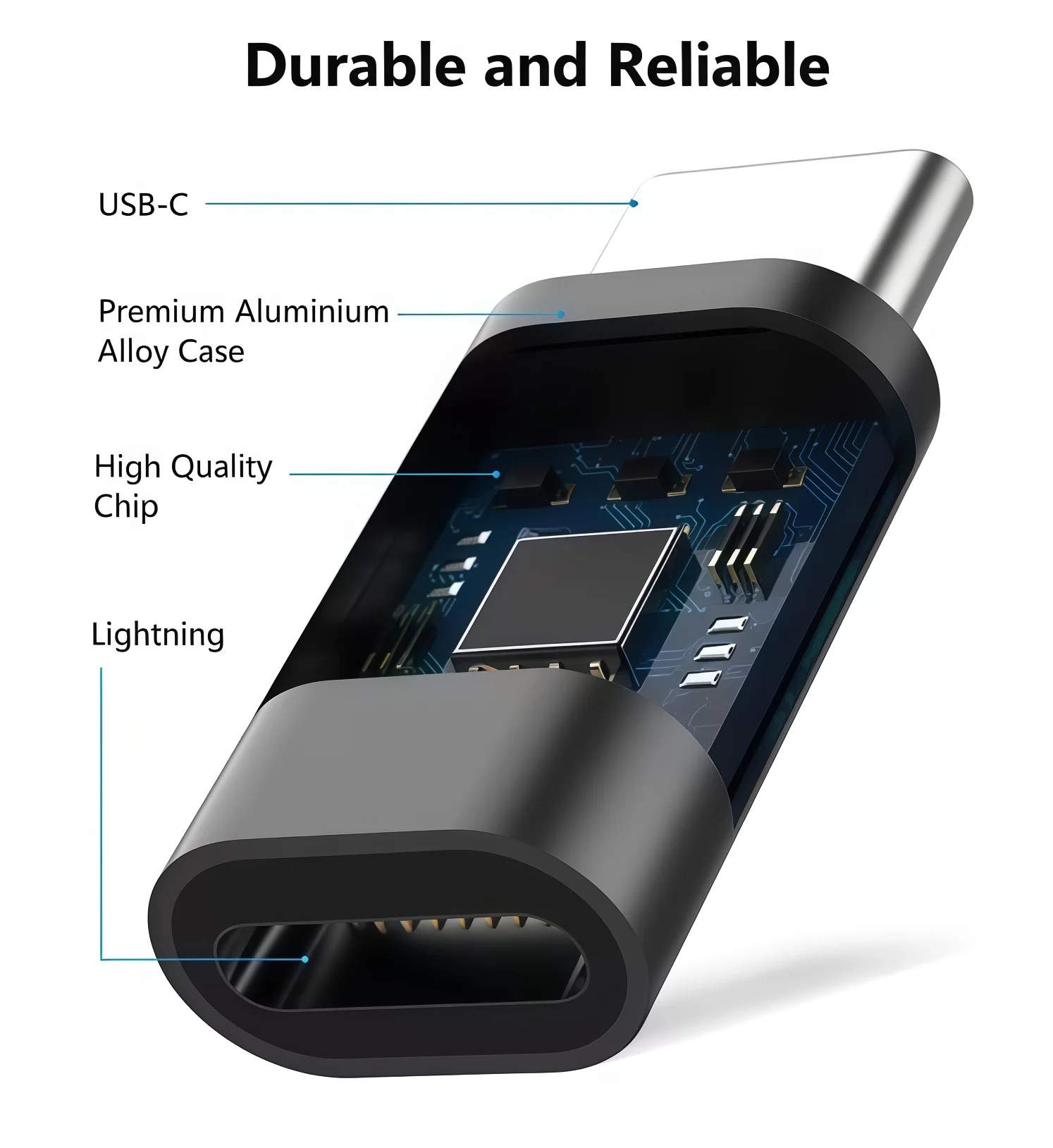 라이트닝(여성) to USB C(남성) 충전 어댑터 아이폰 15 프로 맥스 플러스 아이패드 타입 C to 8핀 충전 데이터 동기화 커넥터