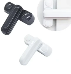 Durable Child Safe Window & Door Lock with Safety Lever Handle (White)