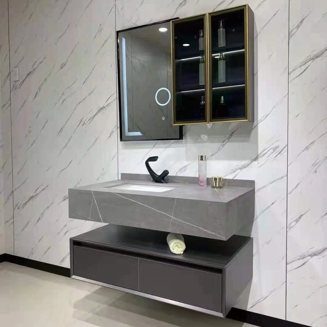 Wall Mounted Modern Design Bathroom Vanity Sets China Hot Sell Bathroom Cabinet