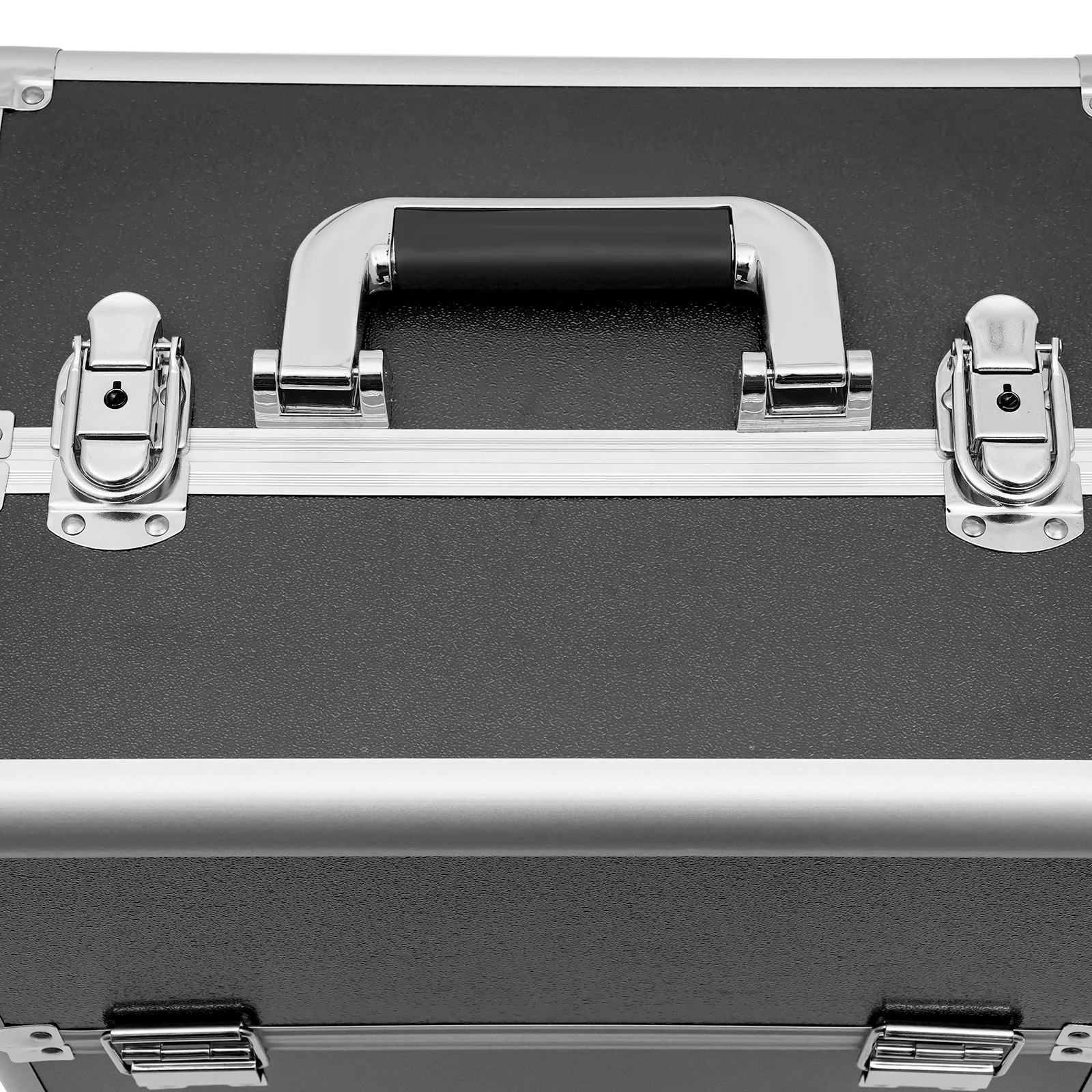 Professional Makeup Case,Aluminum Cosmetic Case Rolling Makeup Trolley Case for Travel Makeup Nail Art Hair Styling 6