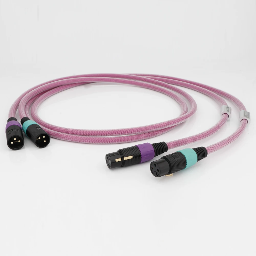 

pair HTP2 Pro hifi Audio Cable balanced XLR interconnect cable XLO gold plated XLR jack XLR female to XLR male extension cable