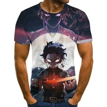 

2022 Summer Men's Harajuku Anime T-Shirts Summer Fashion Tops 3D T-Shirts Plus Size Streetwea