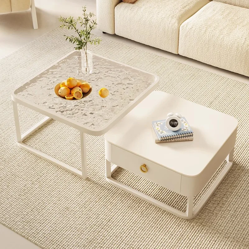 

Nordic Vanity Coffee Table Corner Minimalist Modern Elegant Neat White Luxury Table Floor Meuble De Salon Outdoor Furniture