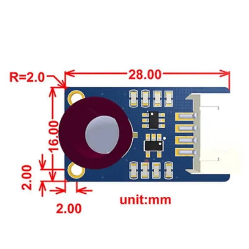 SB-라즈베리 파이 MLX90640 IR 어레이 열화상 카메라 32X24 픽셀 110용 °   아두이노/ESP32용 FOV