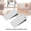 Threshold Ramp 1 Pair Threshold Ramp Wheelchair Entry Aluminum Alloy Adjustable Mobility Access Threshold Ramp for Home Bathroom 4