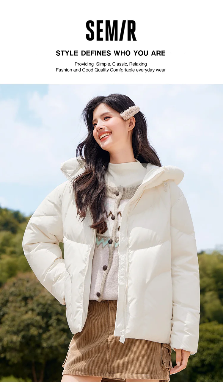 Down Jacket Women Mid-Length Waterproof and Warm Winter Oversize Hooded Versatile Coat