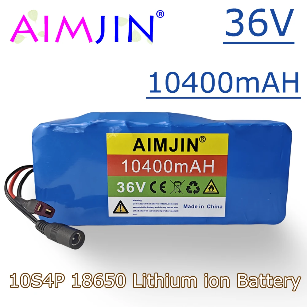 

36V 10S4P 10.4Ah Battery Pack 1000W High Power Ebike Electric Bike BMS