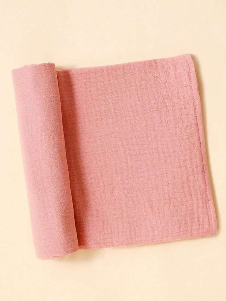 2pcs baby blankets+cute solid color cute baby brine door hat autumn/winter newborn hat children's accessories