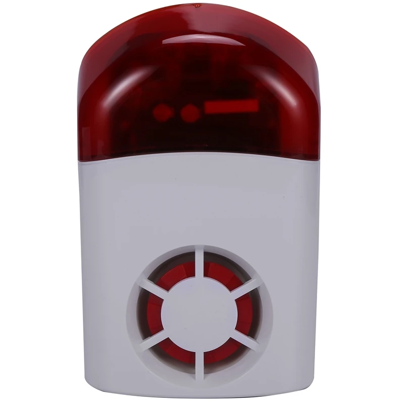 

Вспышка-Стробоскоп наружная беспроводная сигнализация беспроводная звуковая и Электронная Сирена Беспроводная мигающая Электронная Сирена напоминание (US Plus