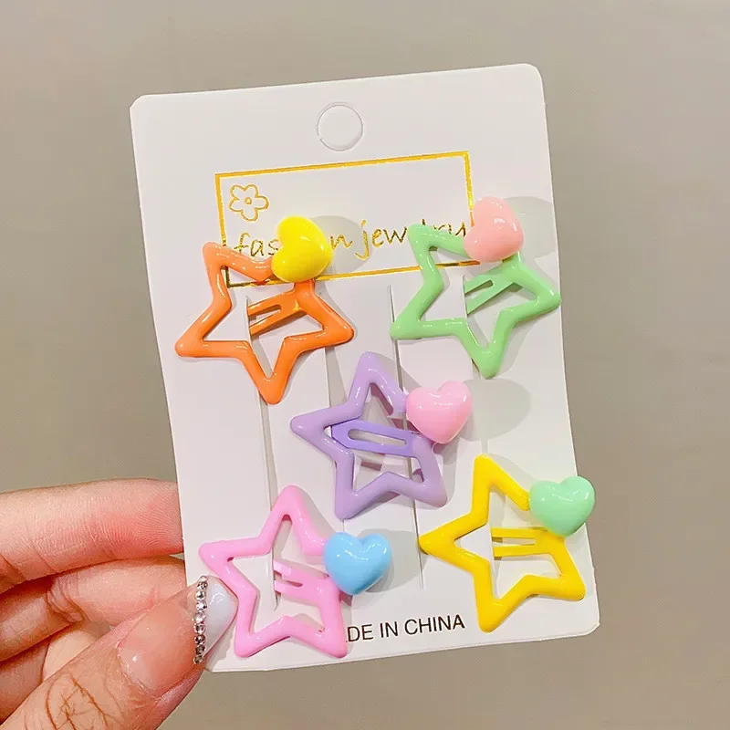 

Fashion Pet Headwear Dog Cat Hair Pin Colorful Stars Cartoon Dog Grooming Hair Clip Puppy Accessories Pet Products