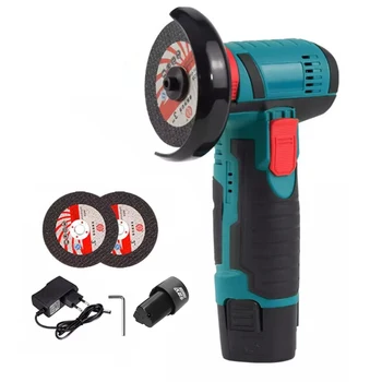 12V 3 Inch Mini Angle Grinder 19500rpm Household Cutting Machine Polishing Machine Micro Angle Grinder Cordless Power Tool 6
