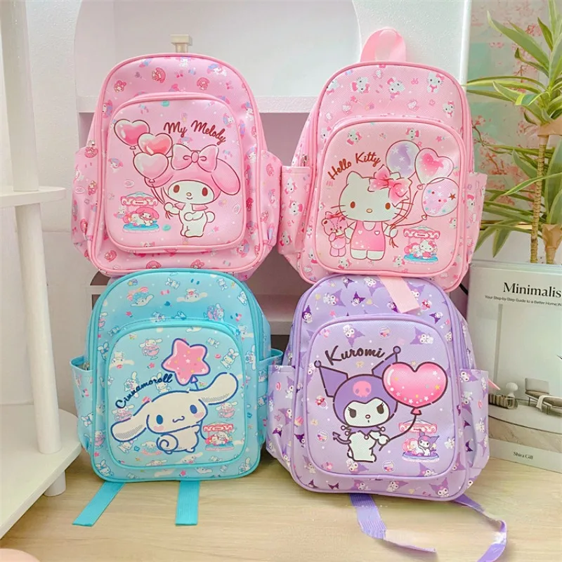 

Kawaii Sanrio Hello Kitty My Melody Kuromi Cinnamoroll Small Backpack PU Material Cartoon Children's Small Leather Bag Backpack