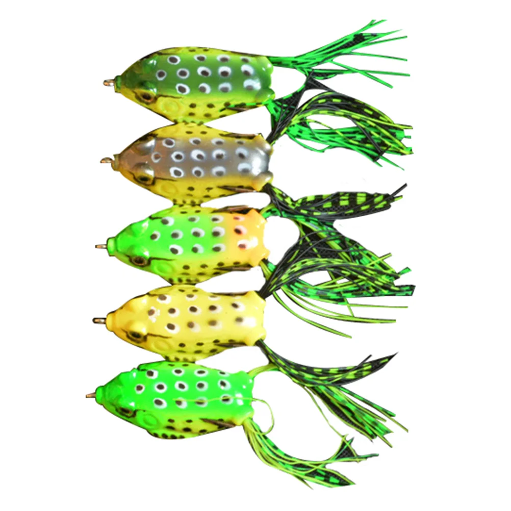 

Lifelike Simulate Realistic Topwater Fishing Frog Lures for Bass Pike Snakehead Dogfish Musky Fishing Use