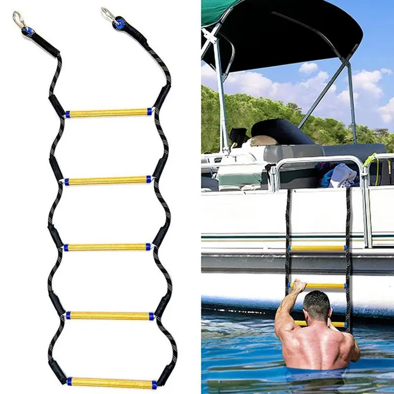 Boat Ladder For Fishing Boat 5 Step Extension Boat Ladder Rope