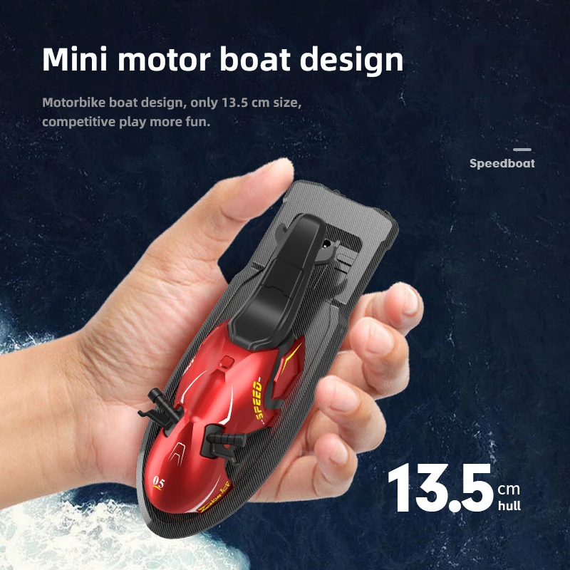 고속 RC 모터보트 장난감, 2.4G 무선 제어 스피드보트 항해 모델, 모터 보트 장난감, 소년 어린이 물 장난감 선물