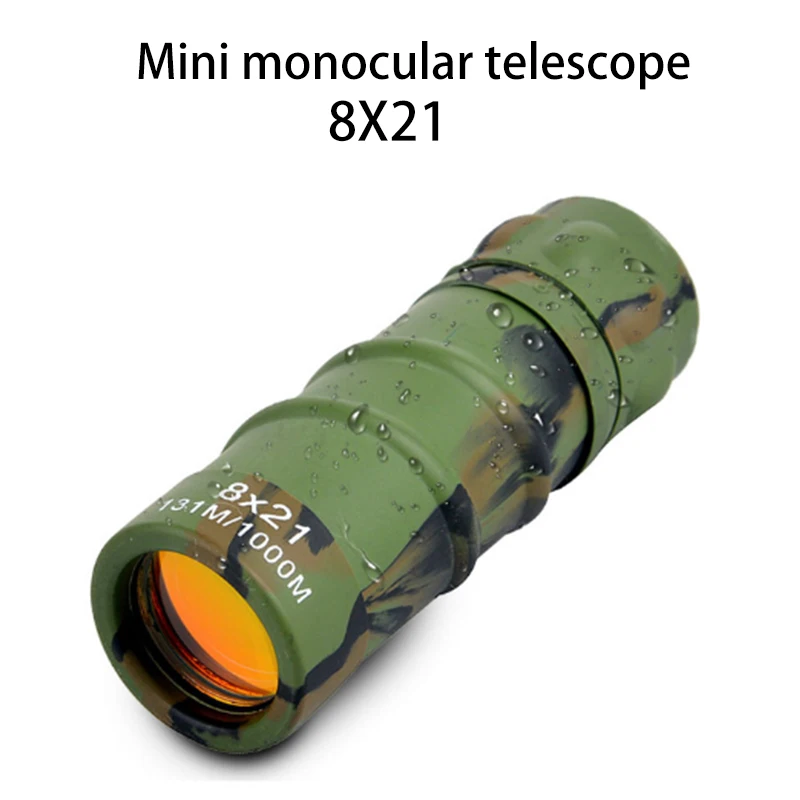 8X21 Mini Portable Monocular Telescope High Magnification High-definition Sightseeing Telescope Universal for Outing for monocular telescope,portable monocular telescope