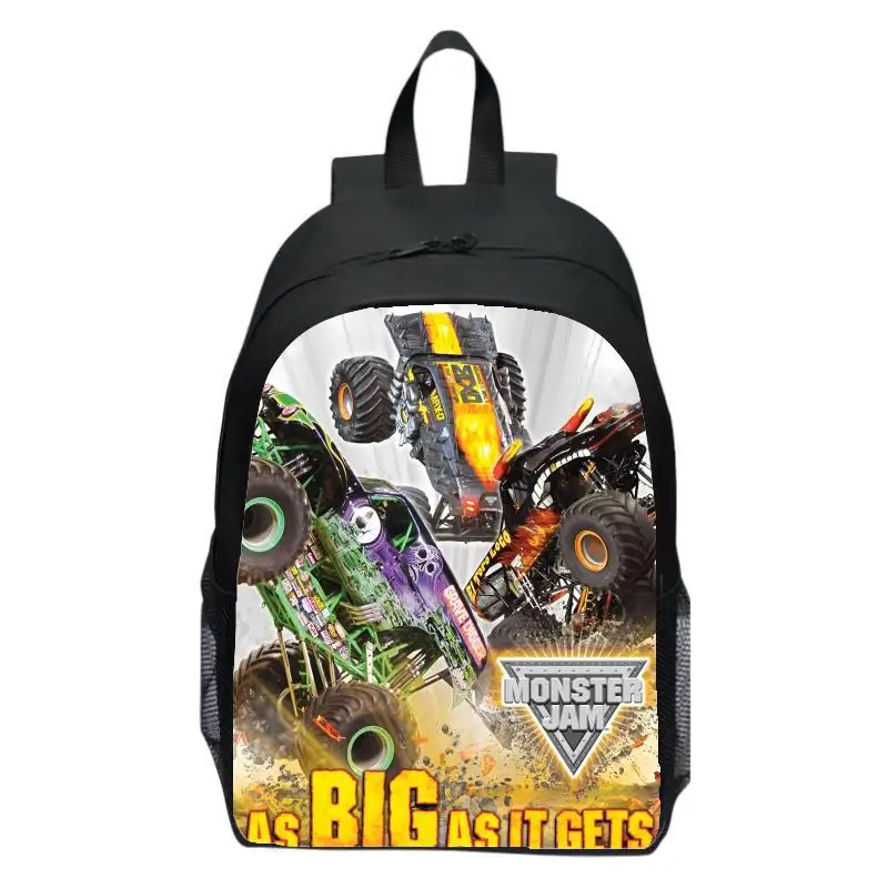 Monster Jam Truck Children's Backpack Primary School Backpack Kindergarten Backpack Male and Female Students 6