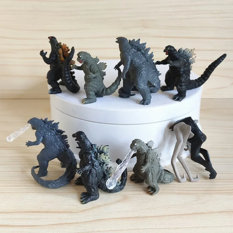 

8pcs Godzilla Action Figure Anime Mini Model PVC Movie Dinosaur 5cm Toys for Boys Figma Gift for Kids Godzilla VS King Kong