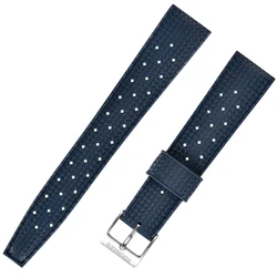 Men's Tropical Rubber Strap - Sturdy, Durable, and Waterproof - 22mm (Blue)