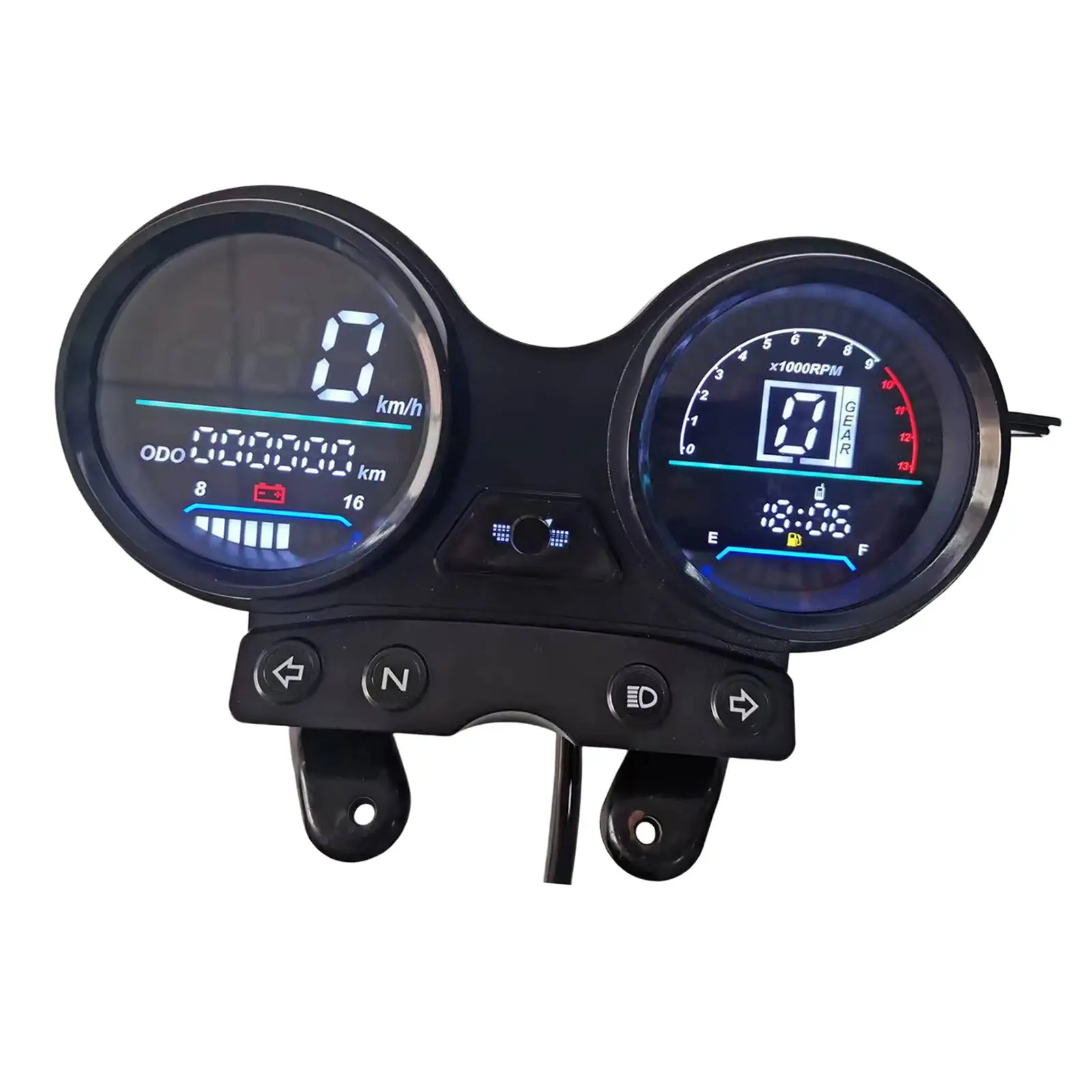 DC 12V Motorcycle Digital Odometer Speedometer for Yamaha Ybr 125