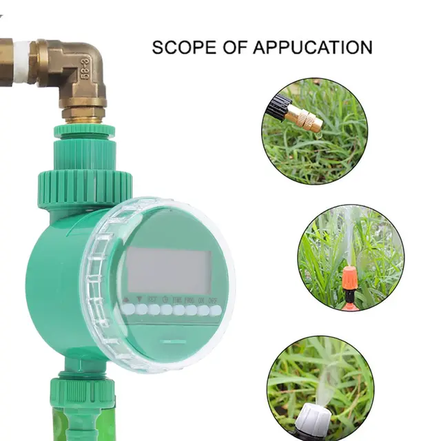 LCD Display Electronic Garden Watering Timer Automatic Irrigation Controller Intelligence Valve Watering Control Device 3
