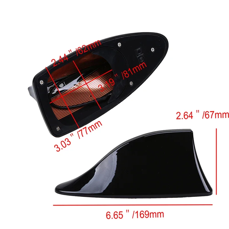 Car Shark Fin Antenna Auto Radio AM/FM Signal Aerials Decoration for Seat Ibiza 6J 6L Mini Cooper BMW Suzuki Swift Citroen C4 C3