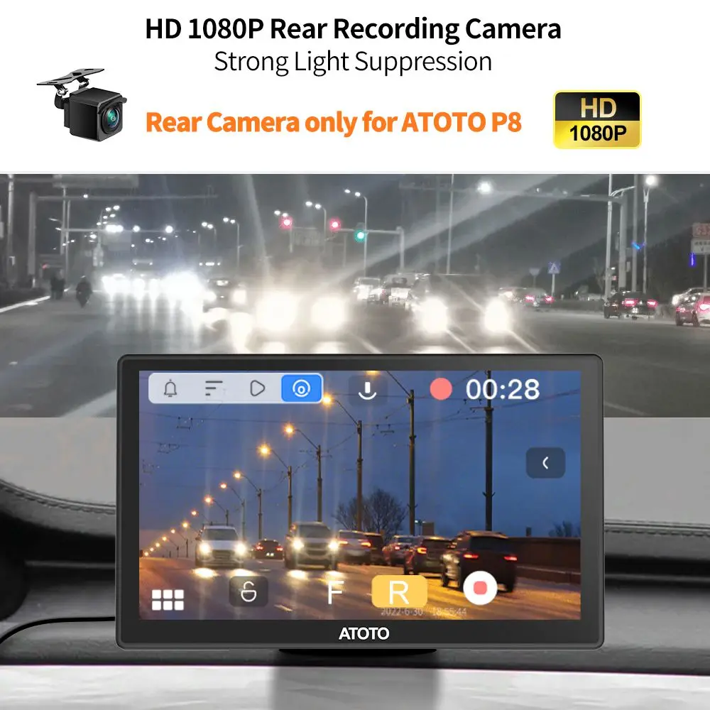 Atoto Ac-rcr01 1080p Rear View Recording Camera With Strong