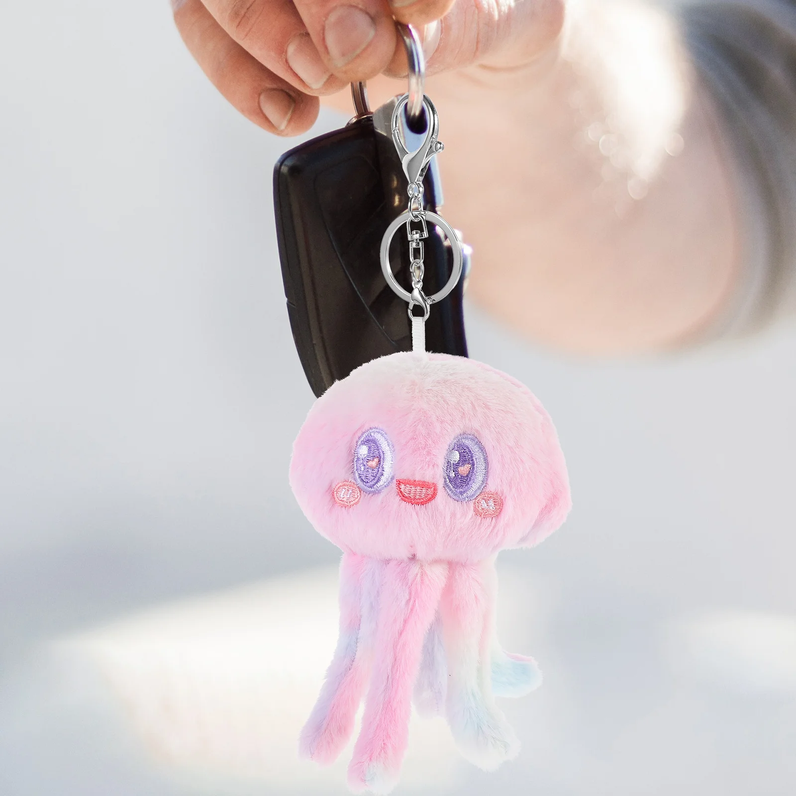 

Octopus Keychain for Women Car Pendant Keys Holder Metal Chains Cute Miss Keychains