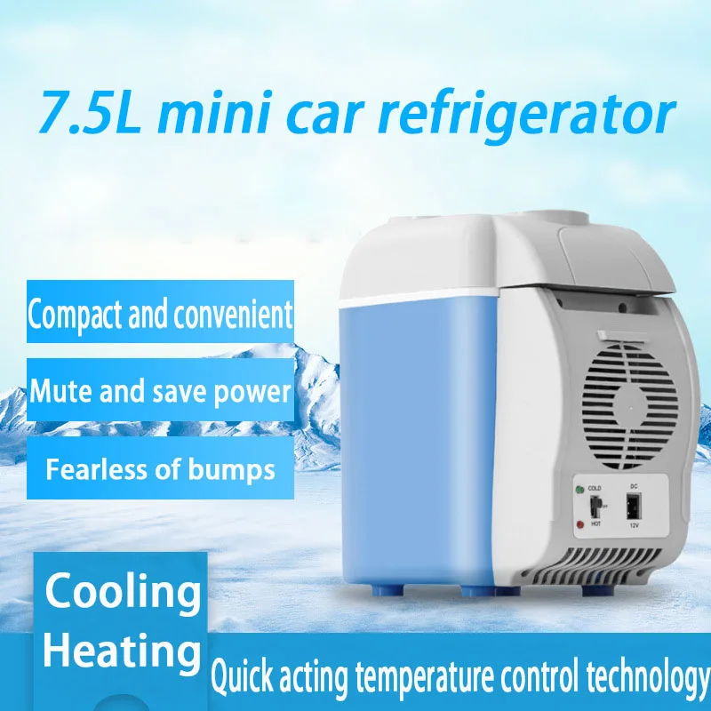 ALCST&CX Car Fridge Portable 7.5 Litre, 12V Mini Fridge Freezer Car  Refrigerator, Portable Fridge Cool and Warm Car Refrigerator Quiet  Operation