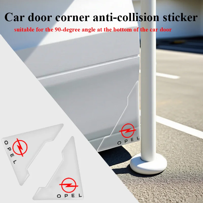 자동차 도어 코너 보호 커버 실리콘 충돌 방지 커버Opel Astra j g Insignia Corsa d Vectra c Zafira a 자동차 용품