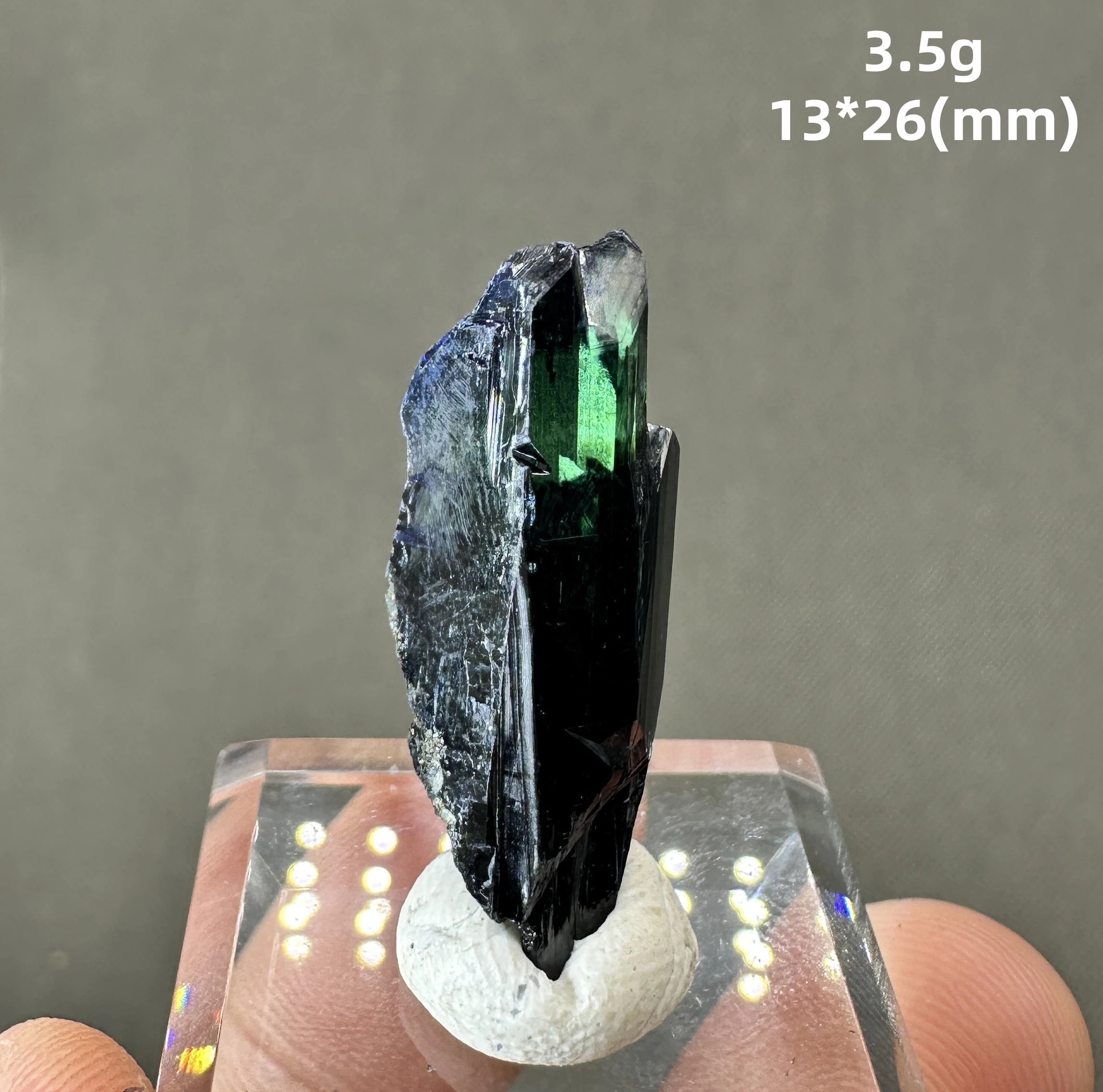 Natural rare Brazil  Vivianite Blue ironearth mineral specimen + Excluding glass base + healing quartz crystals and stones 5