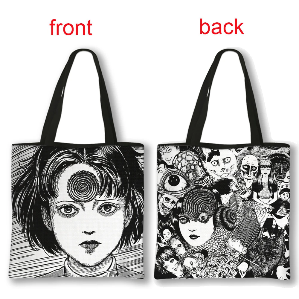 Horror Manga Tomie Women Handbag Large Capacity Totes Bag Hip Hop
