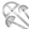 180 Degree Protractor Metal Angle Finder Angle Ruler Woodworking Tools Measuring Ruler Angle Meter Stainless Steel Goniometer 1