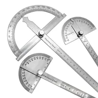 180 Degree Protractor Metal Angle Finder Angle Ruler Woodworking Tools Measuring Ruler Angle Meter Stainless Steel Goniometer 1